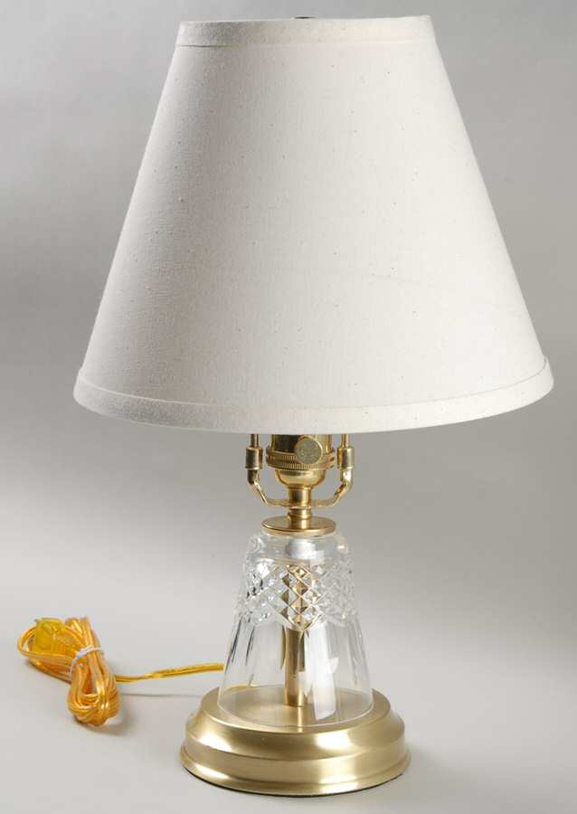 Kenmare (Cut) Electric Lamp & Shade HC by Waterford Crystal-1