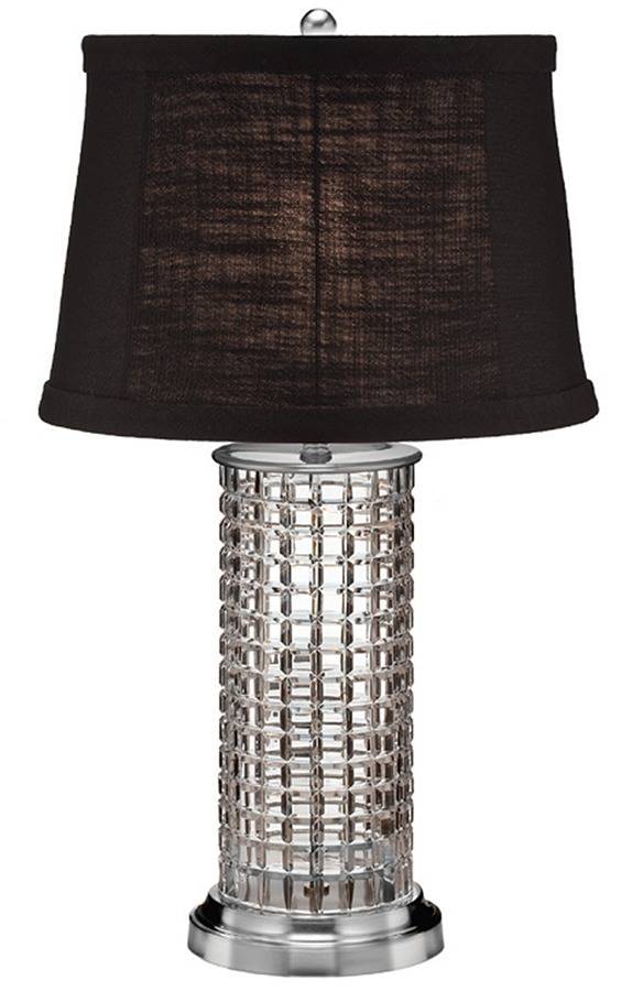 Kilrush (Cut) 26" Electric Lamp & Shade by Waterford Crystal-1