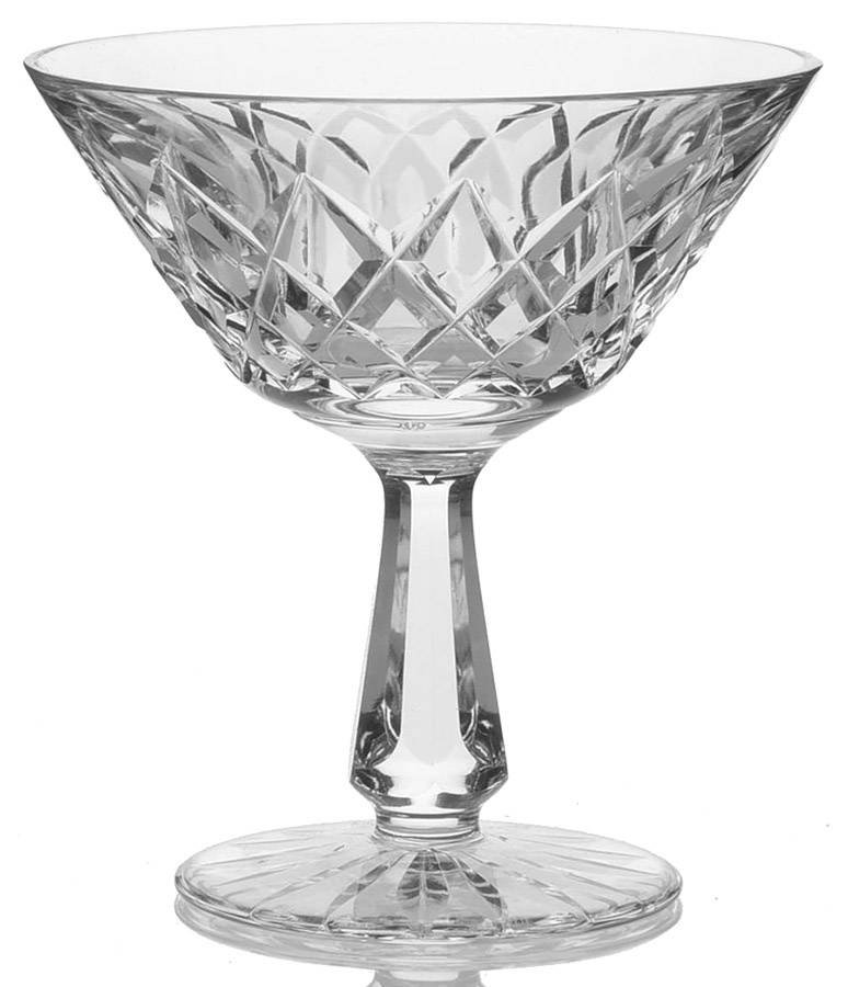 Kinsale (Cut) Champagne/Tall Sherbet by Waterford Crystal-1