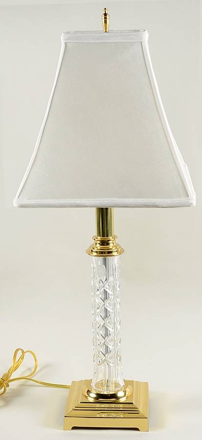 Kinsale (Cut) 26" Electric Lamp & Shade by Waterford Crystal-1