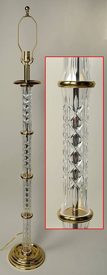 Kinsale (Cut) 59" Floor Lamp No Shade by Waterford Crystal-1