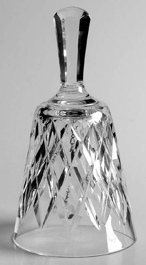 Kinsale (Cut) Bell Made From Claret Glass by Waterford Crystal-1