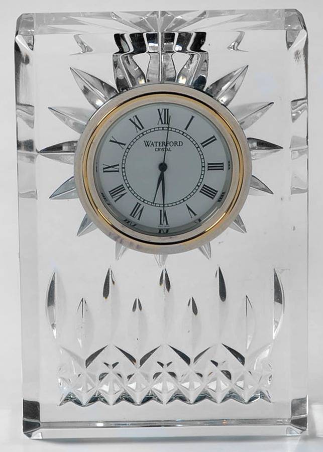 Lismore Mini Quartz Clock by Waterford Crystal-1
