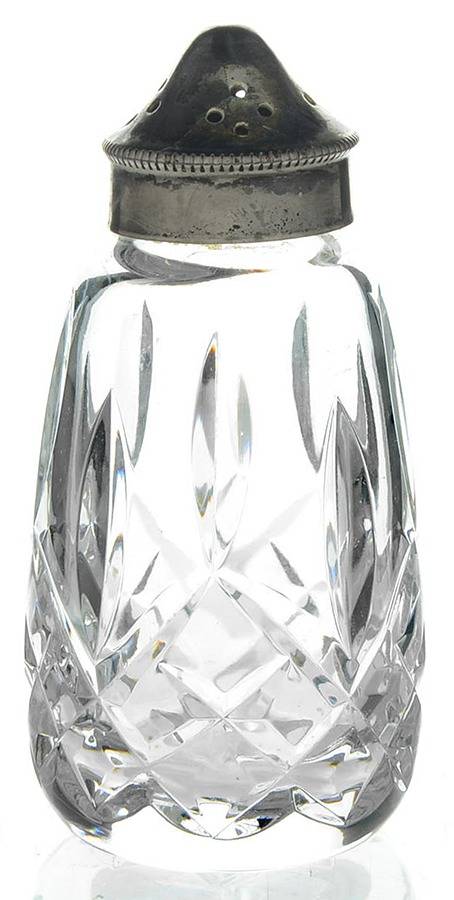 Lismore Shaker with Metal Lid by Waterford Crystal-1