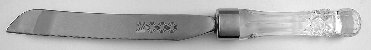 Lismore Cake Knife with Stainless Blade by Waterford Crystal-1