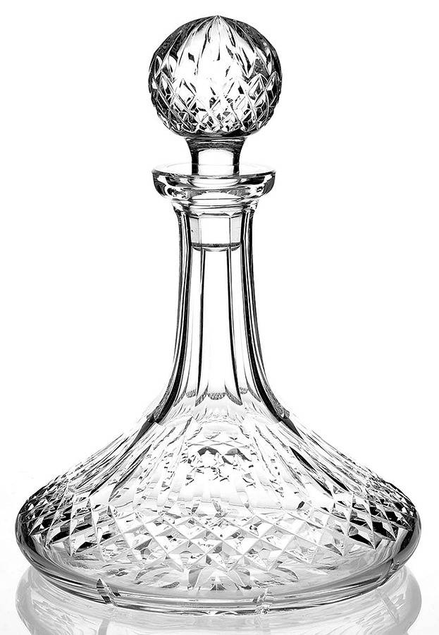 Lismore Notched Base Ships Decanter & Stopper by Waterford Crystal-1