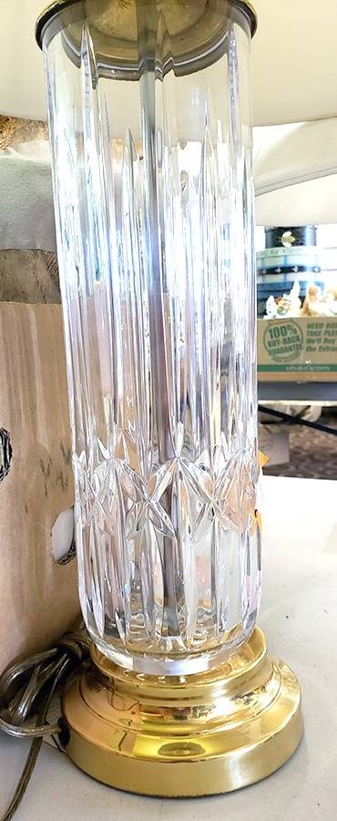 Lismore 21" Electric Lamp Base by Waterford Crystal-1