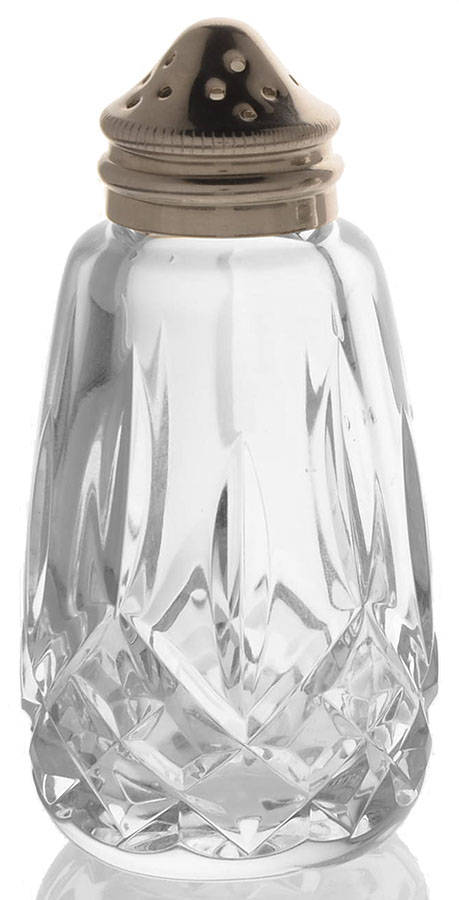 Lismore Shaker with Metal Lid by Waterford Crystal-1