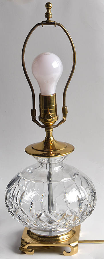 Lismore Base for 17" Electric Lamp by Waterford Crystal-1