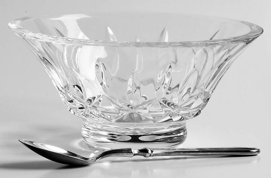 Lismore Condiment Bowl & Silver Spoon (COBO1) by Waterford Crystal-1