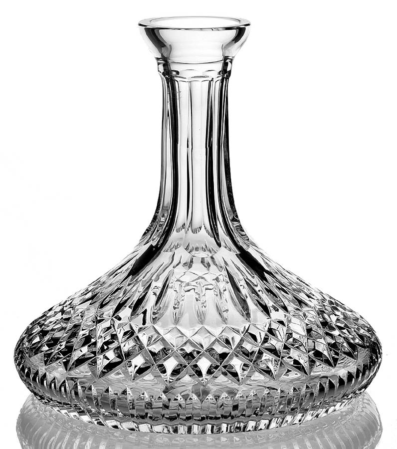 Lismore Ribbed Base Ships Decanter No Stopper by Waterford Crystal-1