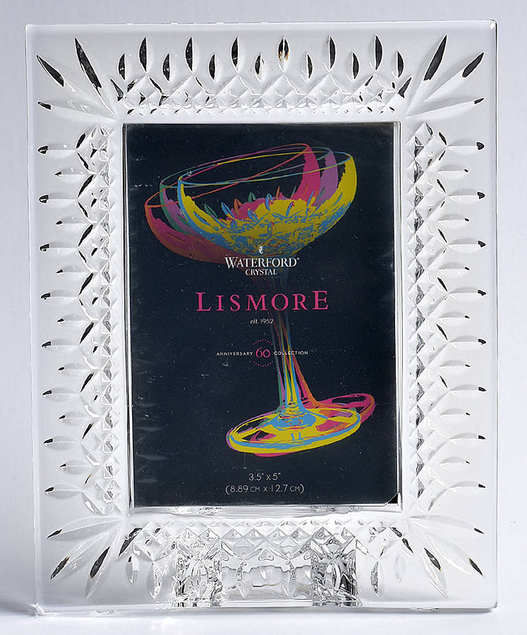 Lismore Frame-Holds 3 1/2" X 5" Photo by Waterford Crystal-1