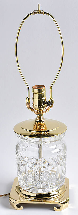 Lismore Base for 16" Electric Lamp by Waterford Crystal-1