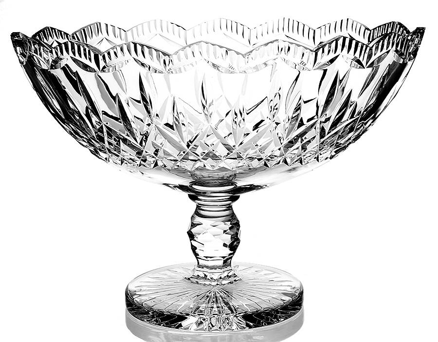 Lismore Scalloped Boat Bowl by Waterford Crystal-1