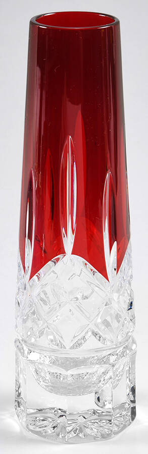 Lismore 7" Red Bud Vase by Waterford Crystal-1