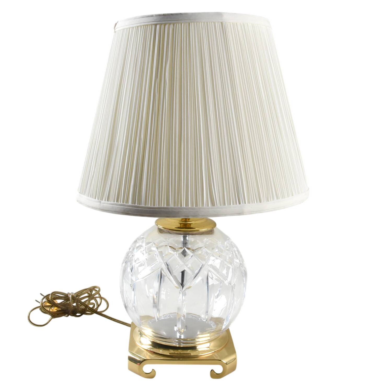 Lismore 17" Electric Lamp & Shade by Waterford Crystal-1