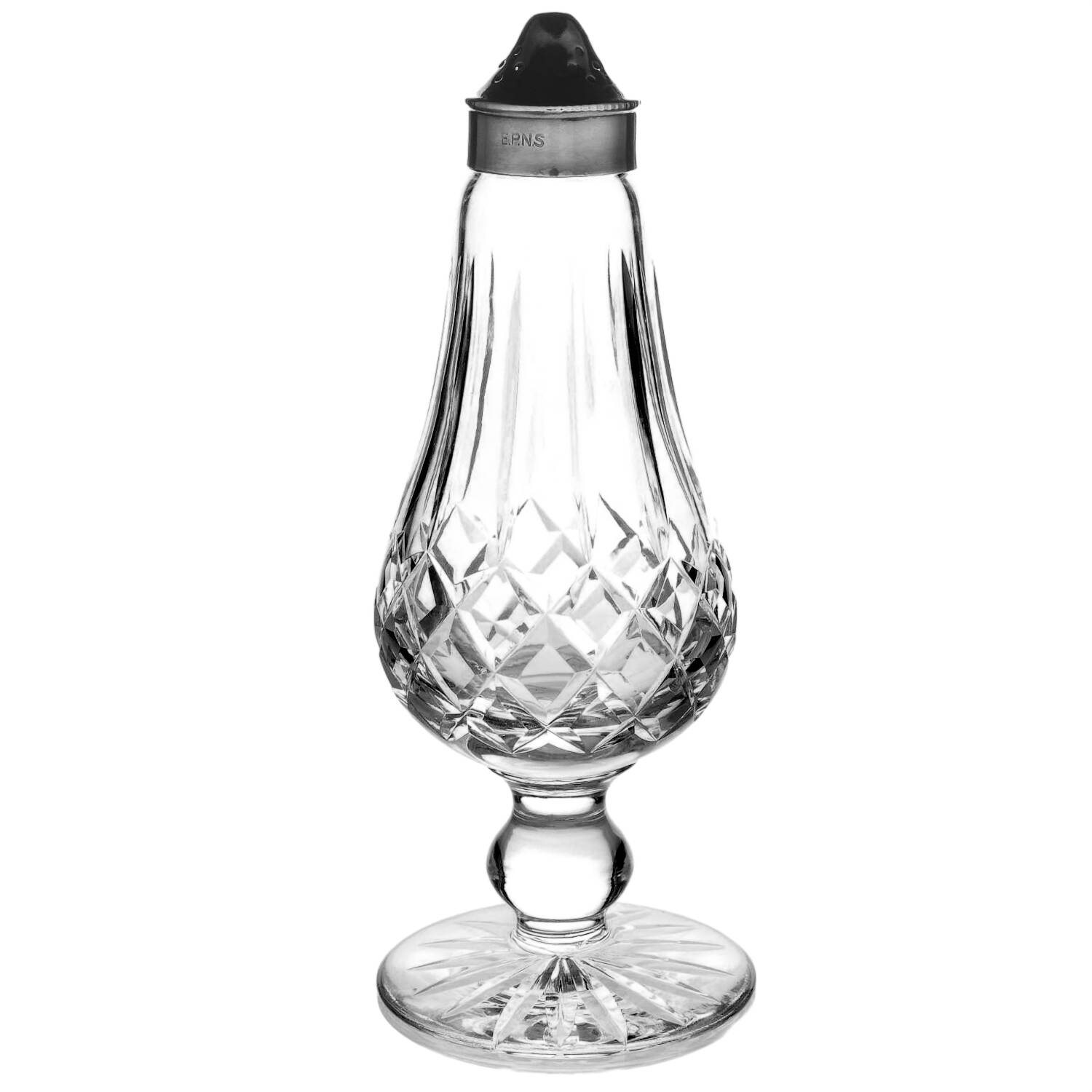 Lismore Footed Shaker & Metal Lid by Waterford Crystal-1