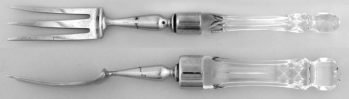 Lismore Carving Fork-Stainless Prongs by Waterford Crystal-1