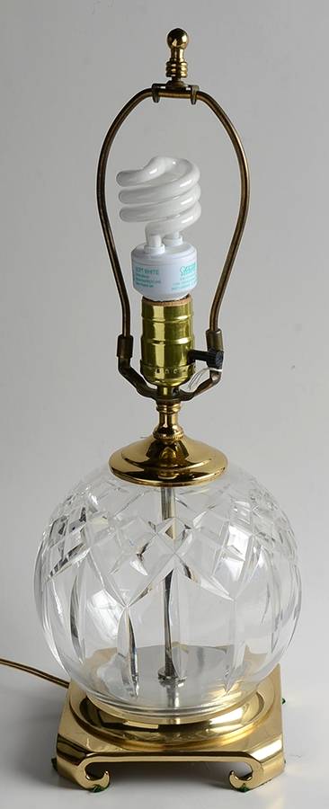 Lismore Base for 16" Electric Lamp by Waterford Crystal-1