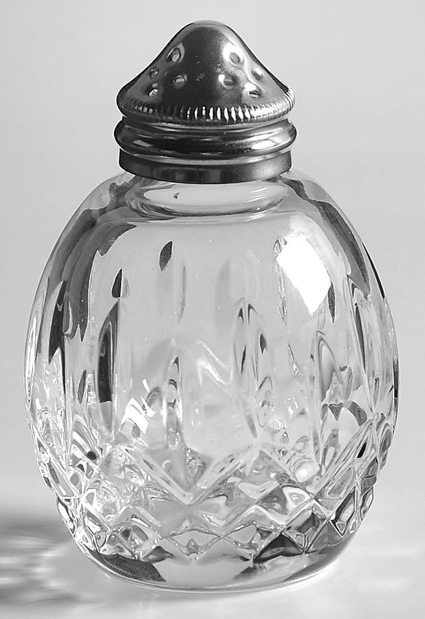 Lismore Shaker with Metal Lid by Waterford Crystal-1