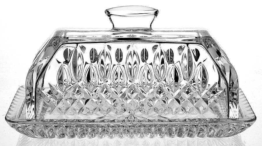 Lismore 1/4 Pound Covered Butter by Waterford Crystal-1