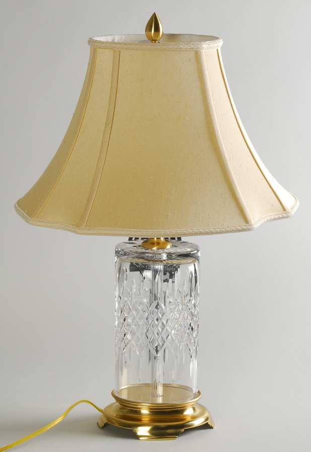 Lismore 26" Electric Lamp & Shade by Waterford Crystal-1