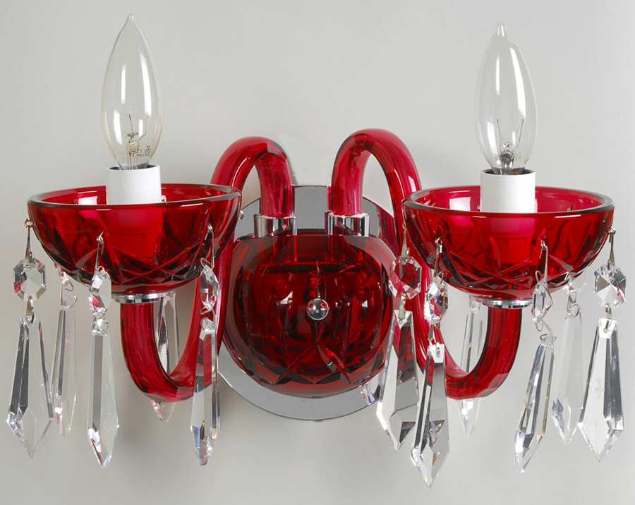 Lismore 2 Arm Electric Wall Sconce by Waterford Crystal-1