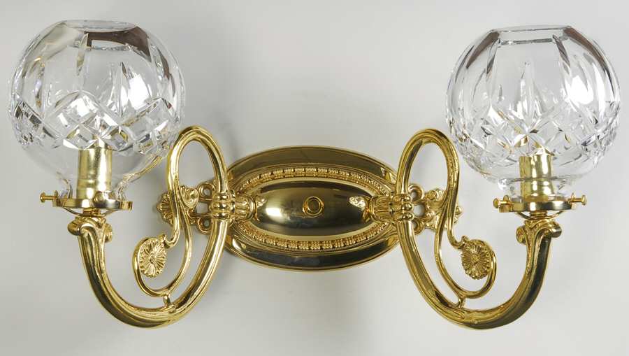 Lismore 2 Arm Electric Wall Sconce by Waterford Crystal-1