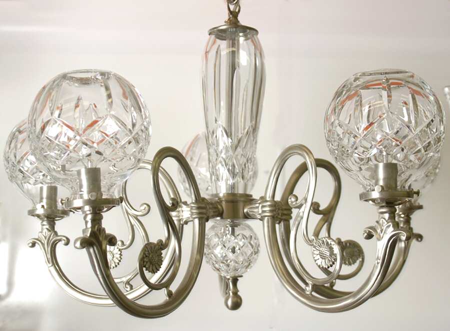 Lismore 5 Arm Chandelier by Waterford Crystal-1