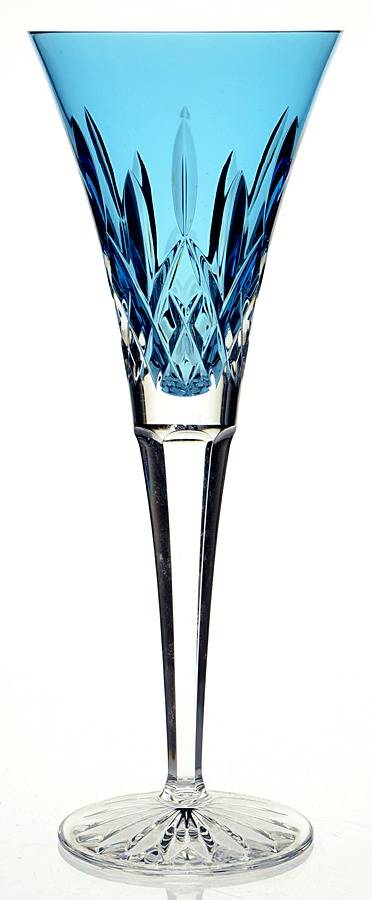 Lismore Aquamarine Fluted Champagne by Waterford Crystal-1