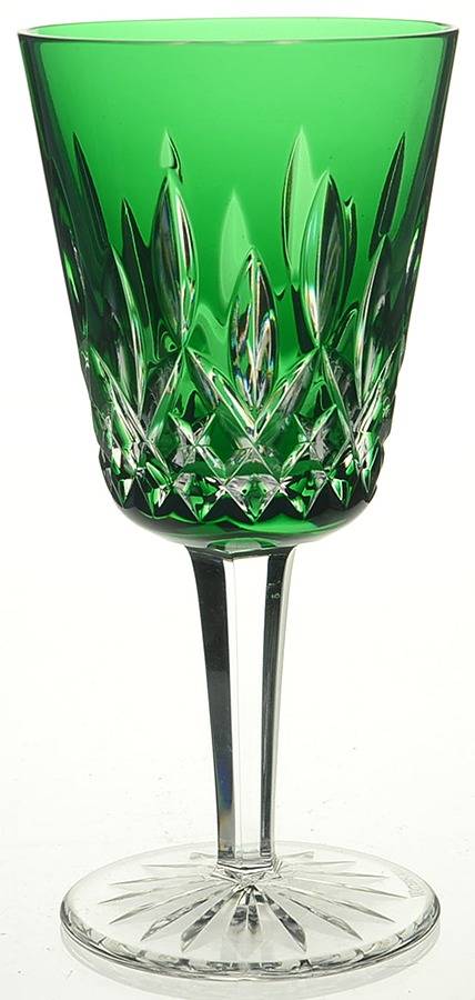 Lismore Emerald Green Water Goblet by Waterford Crystal-1