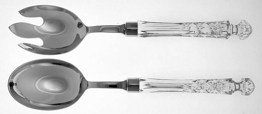 Lismore (2 Piece) Salad Set with Stainless Bowls by Waterford Crystal-1