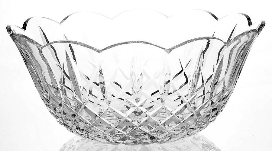 Lismore 9" Scalloped Bowl by Waterford Crystal-1
