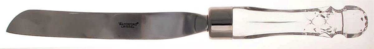 Lismore Cake Knife with Stainless Blade by Waterford Crystal-1