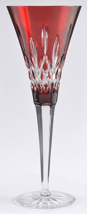 Lismore Red Fluted Champagne by Waterford Crystal-1