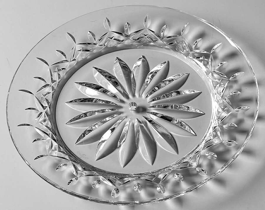Lismore 2 Tier Serving Tray Top Plate Only by Waterford Crystal-1
