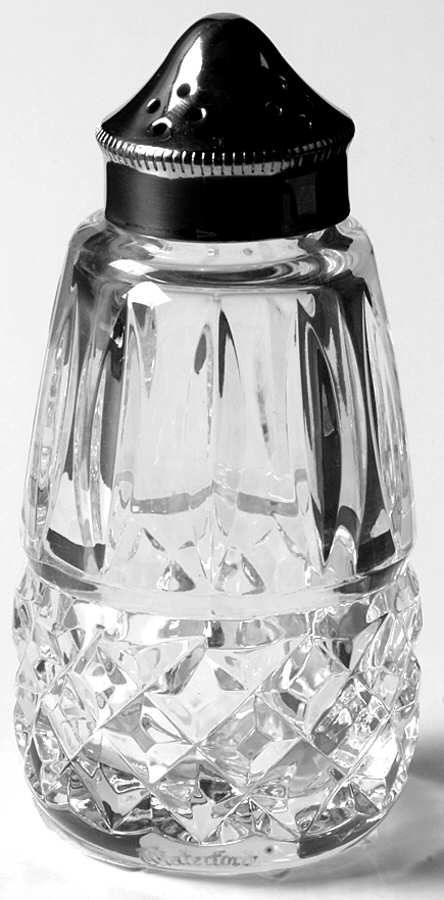 Maeve (Cut) Shaker & Sterling Lid by Waterford Crystal-1