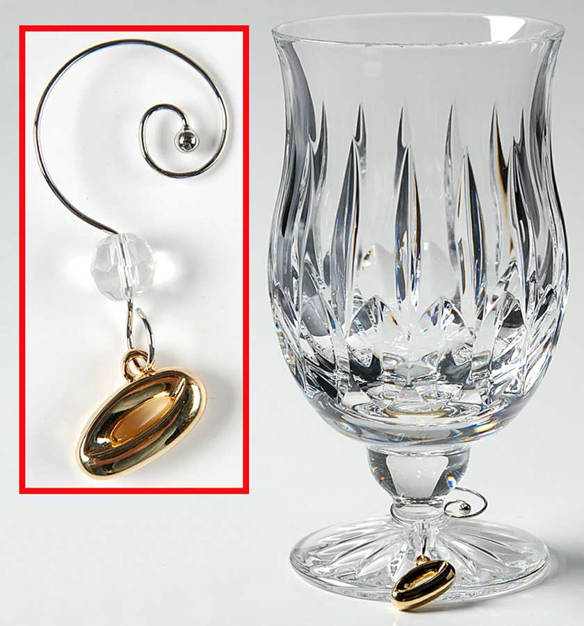 Maureen (Cut) Punch Glass & Twelve Days of Christmas Charm by Waterford Crystal-1