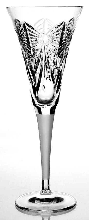 Millennium Series Frosted Stem Fluted Champagne by Waterford Crystal-1