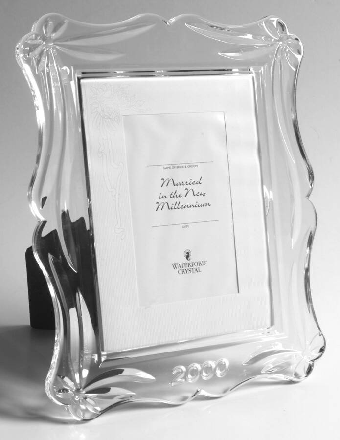 Millennium Series Frame-Holds 5" X 7" Photo by Waterford Crystal-1