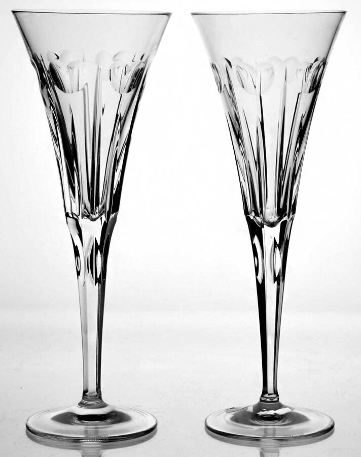 Millennium Series (Set of 2) Fluted Champagne by Waterford Crystal-1