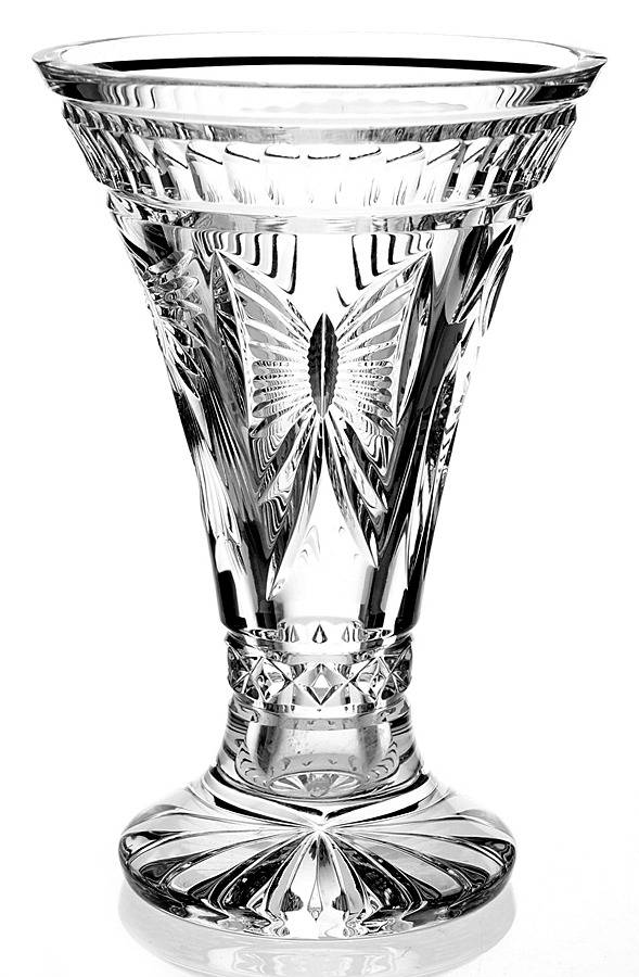 Millennium Series 8" Footed Vase by Waterford Crystal-1