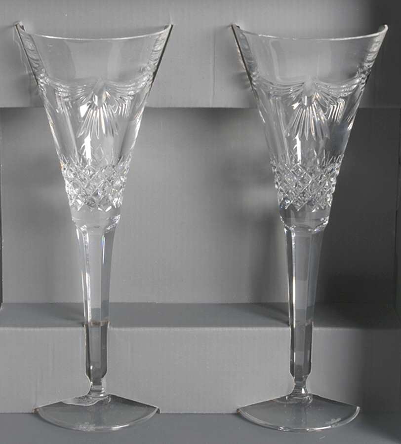 Millennium Series (Set of 2) Fluted Champagne by Waterford Crystal-1