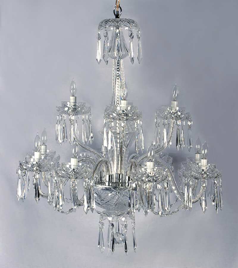 Powerscourt 12 Arm Chandelier by Waterford Crystal-1