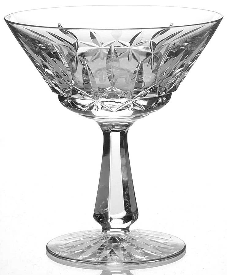 Rosslare (Cut) Champagne/Tall Sherbet by Waterford Crystal-1