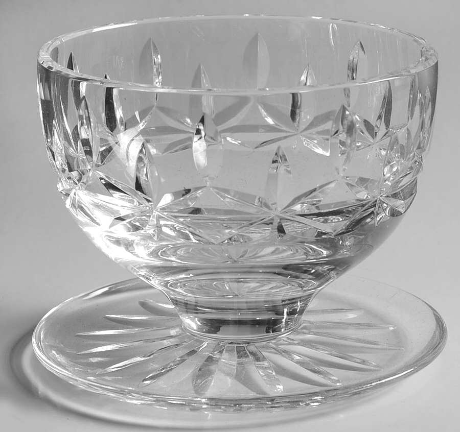 Rosslare (Cut) Footed Dessert by Waterford Crystal-1