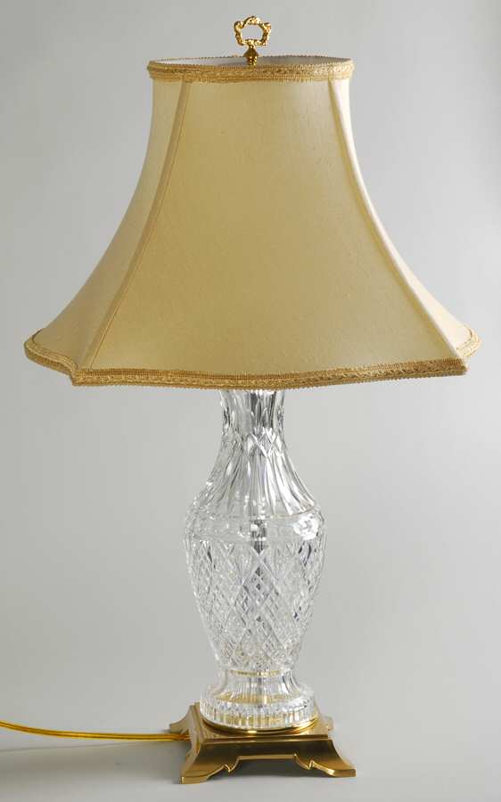 Tramore (Cut) 29" Electric Lamp & Shade by Waterford Crystal-1