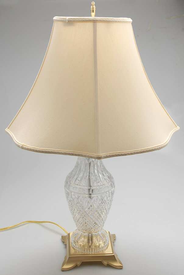 Tramore (Cut) 29" Electric Lamp & Shade by Waterford Crystal-1