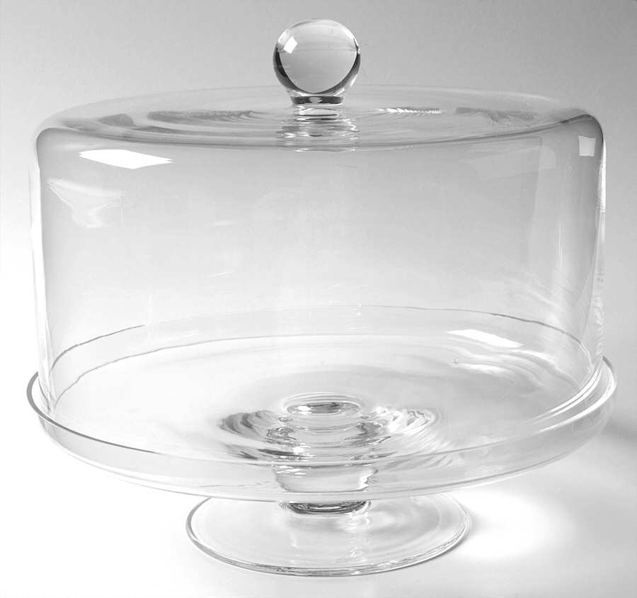 Vintage Round Cake Stand & Dome by Waterford Crystal-1