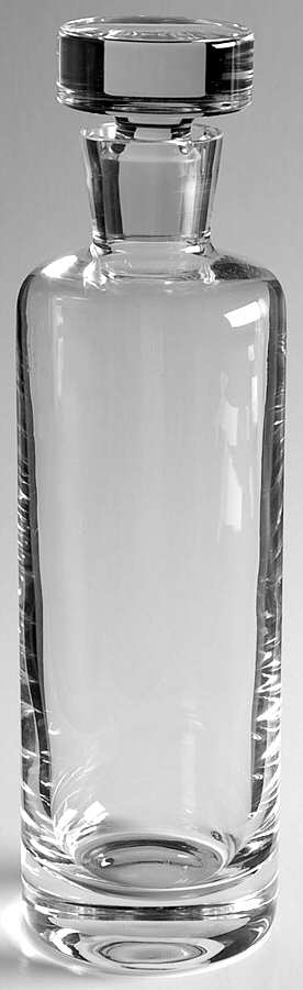 Vintage Cylinder Decanter & Stopper by Waterford Crystal-1